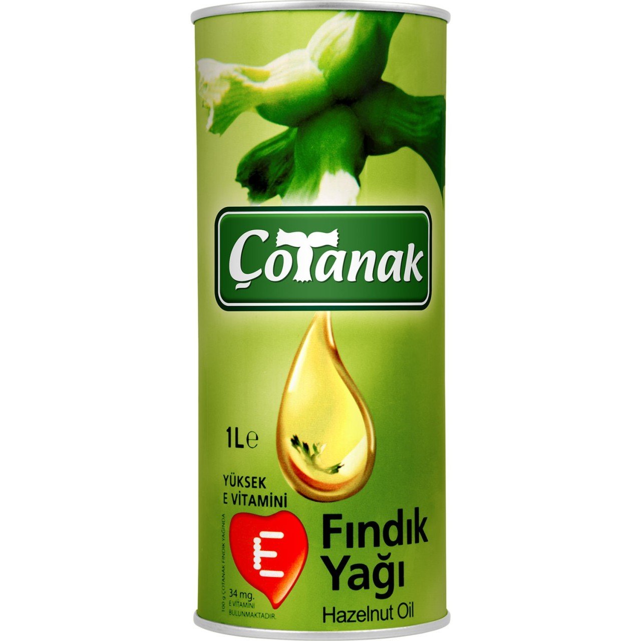 ÇOTANAK FINDIK YAGI 1KG TENEKE