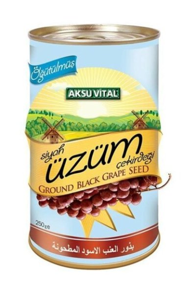 AKSUVİTAL SİYAH ÜZÜM ÇEKİRDEĞİ 250 GR