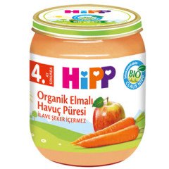 HIPP ORGANIK ELMALI HAVUÇ PÜRESI 125 GR