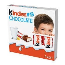 KINDER CHOCOLATE 4 BAR 50 GR