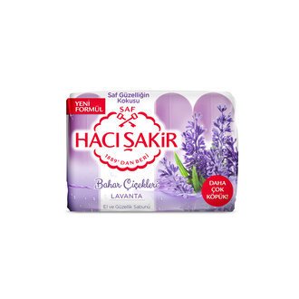 HACI ŞAKİR GÜZELLİK SABUNU 4* 70 GR LAVANTA