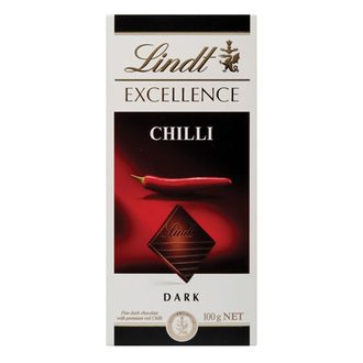 LINDT EXCELENCE DARK CHILLI 100 GR