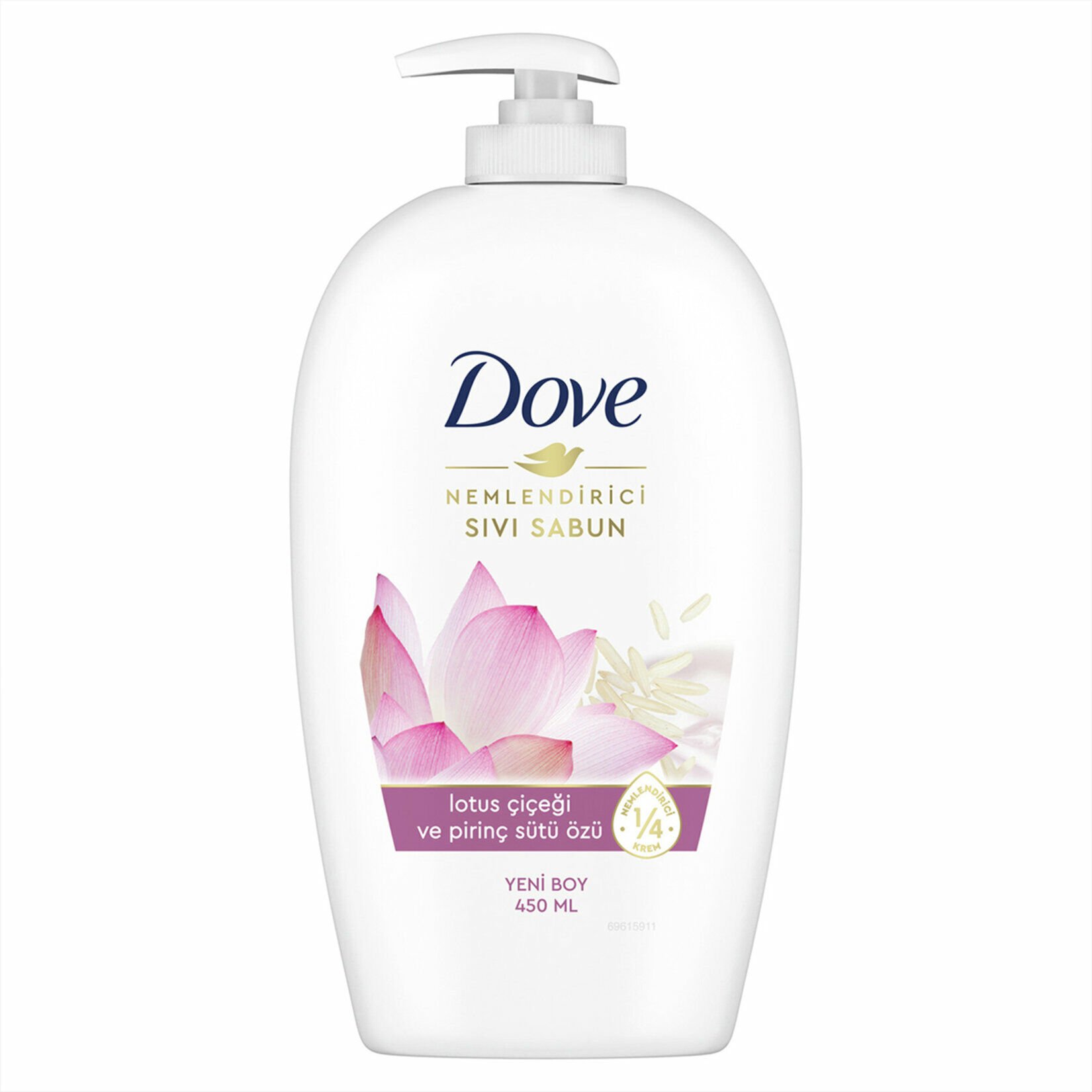 DOVE SIVI SABUN 450 ML LOTUS&PIRINÇ