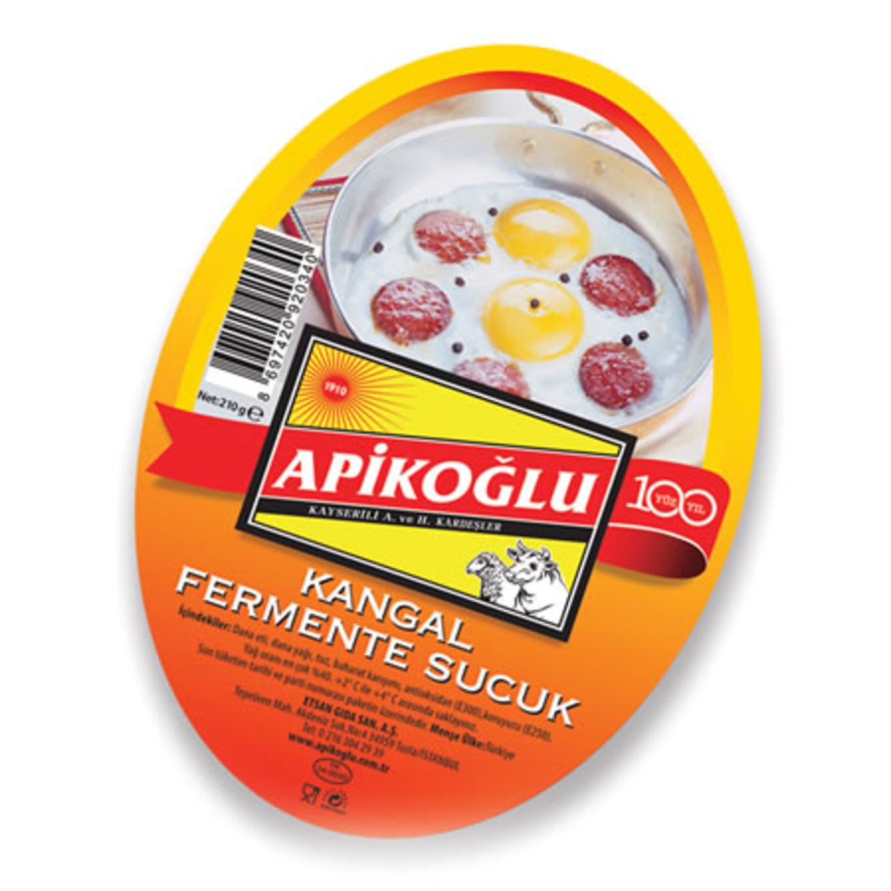 APIKOGLU SUCUK KANGAL 210 GR