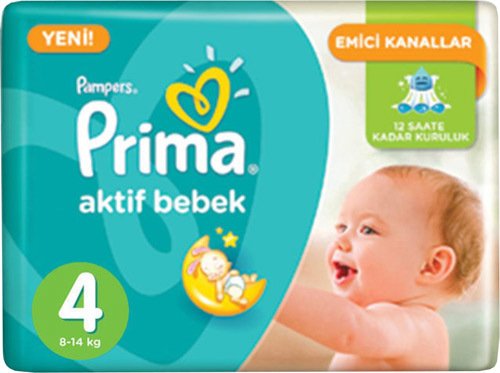 PRIMA AKTIF BEBEK BEZI NO:4 30 LU