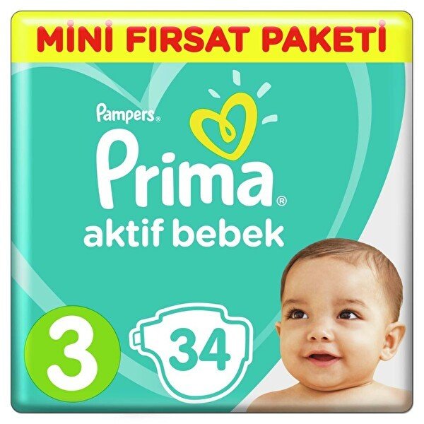 PRIMA AKTIF BEBEK BEZI NO:3 34 LÜ