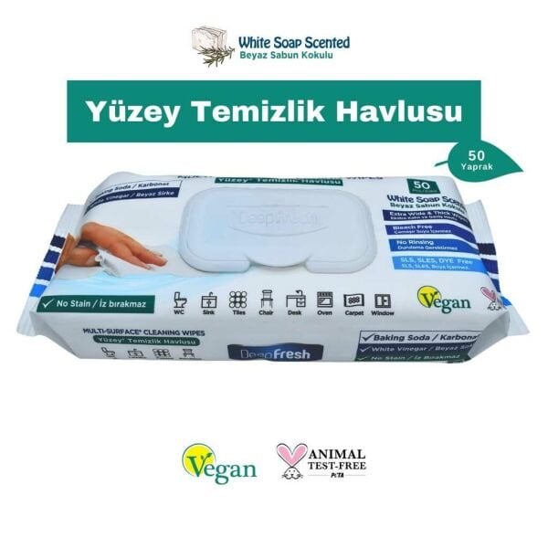 DEEPFRESH YÜZEY TEMIZLEME HAVLUSU 50' LI