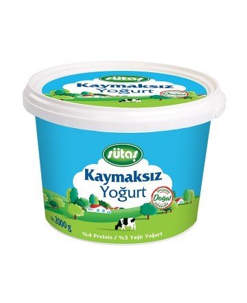 SÜTAS YOGURT KAYMAKSIZ 2000 GR