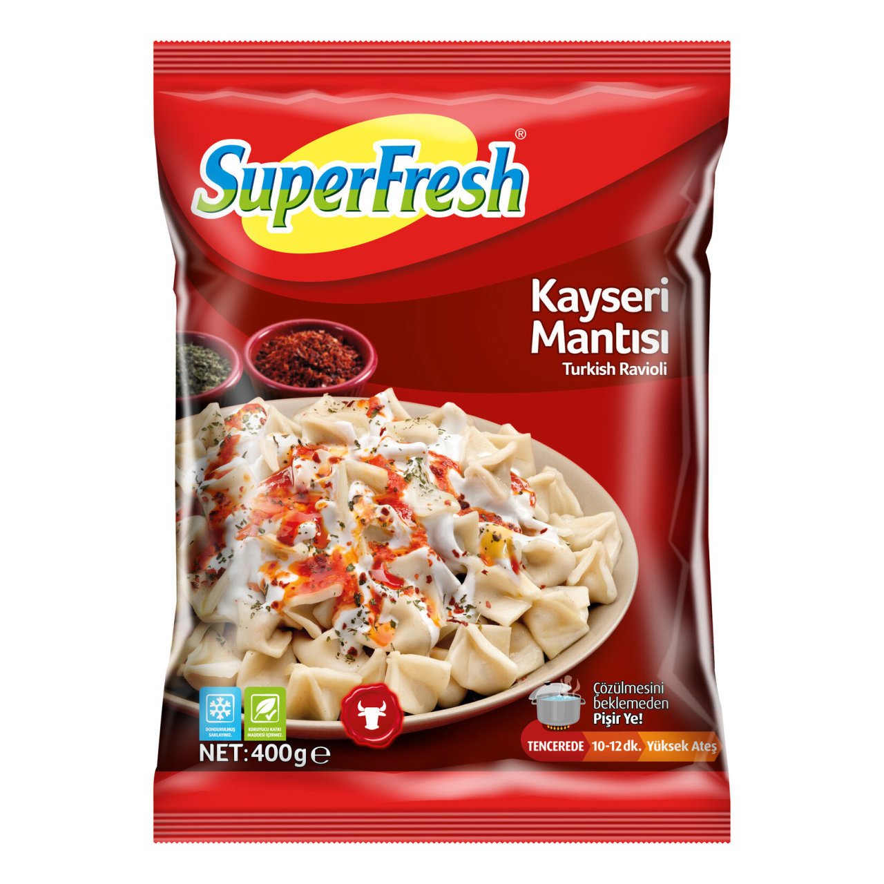 SUPERFRESH MANTI KAYSERI 400 GR