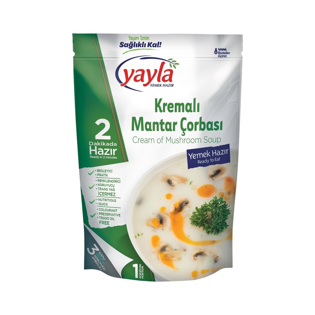 YAYLA HAZIR ÇORBA MANTAR 250GR