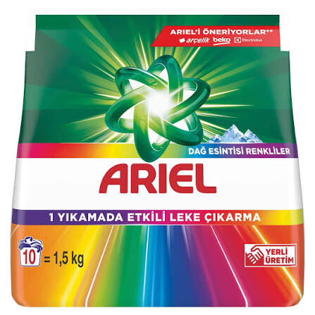 ARIEL TOZ 1,5 KG PARLAK RENKLER