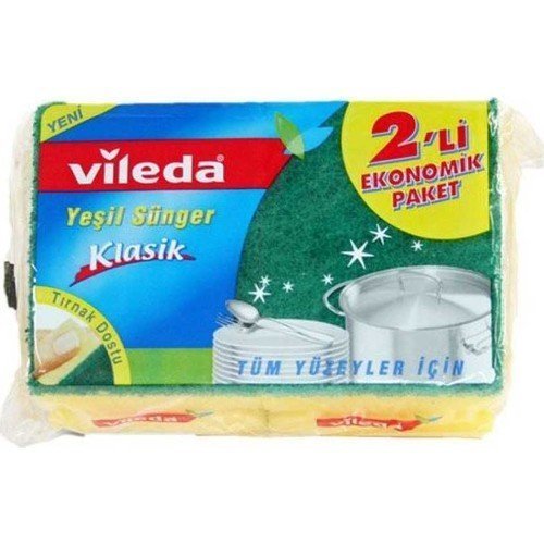 VILEDA SÜNGER YESIL OLUKLU 2 LI EKONOMI