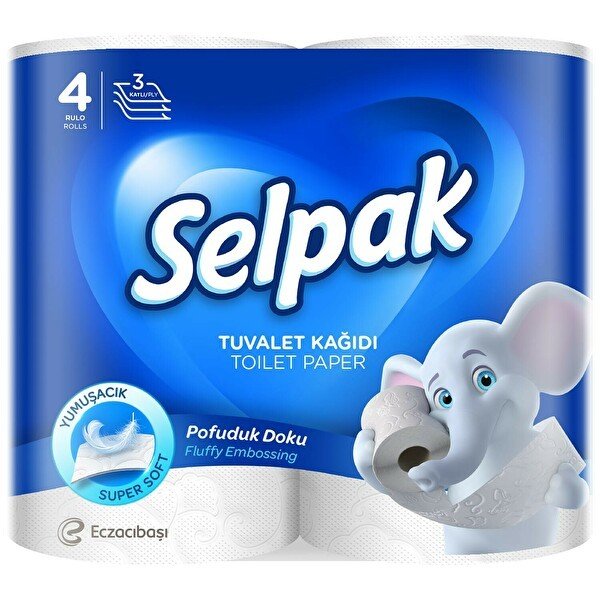 SELPAK TUVALET KAĞIDI 4 LÜ