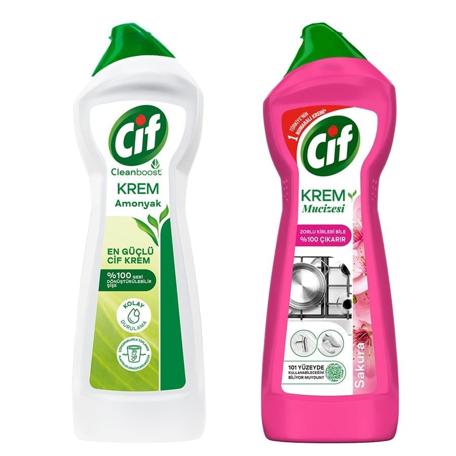 CIF KREM AMONYAK 750ML + SAKURA 750ML