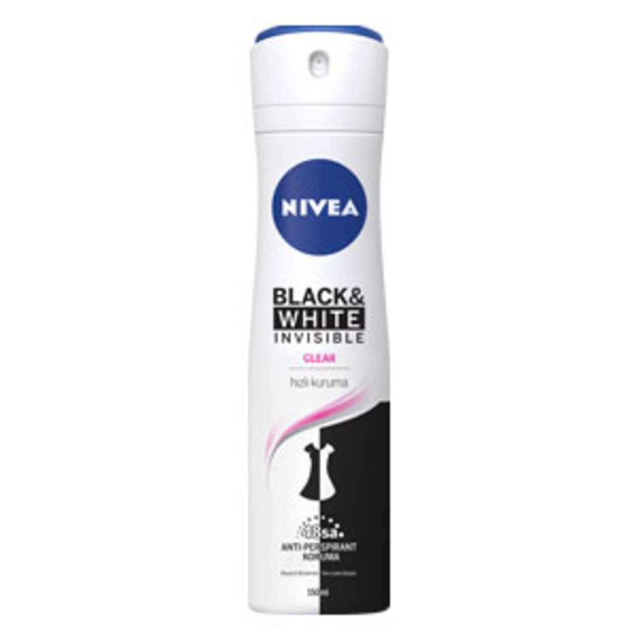 NIVEA DEODORANT INV. BLACK&WHITE CLEAR WOMEN 150 ML