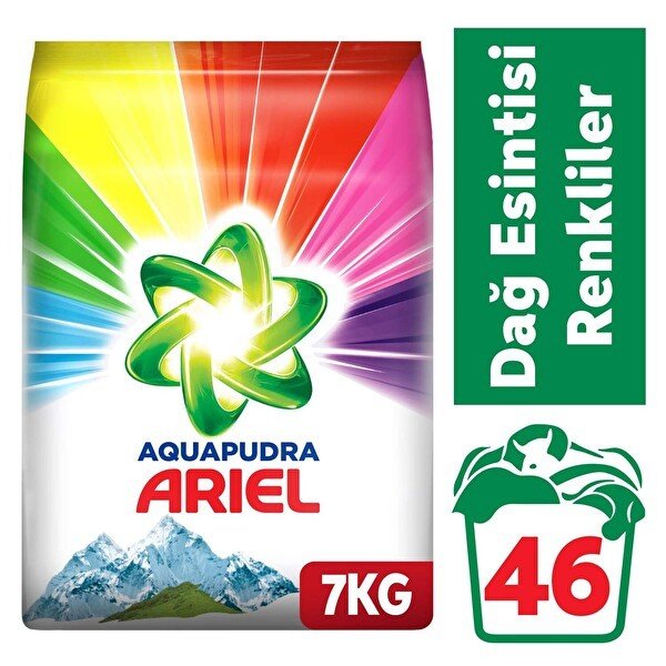 ARIEL TOZ 7 KG DAG ESINTISI RENKLI
