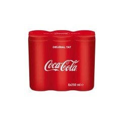 COCA COLA KUTU 6 * 250 ML