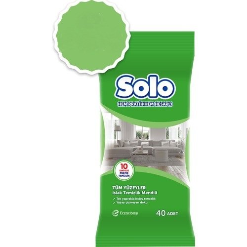 SOLO ISLAK HAVLU TÜM YÜZEYLER 40 LI