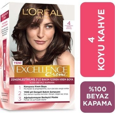 EXCELLENCE SAÇ BOYASI NO:4 KAHVE