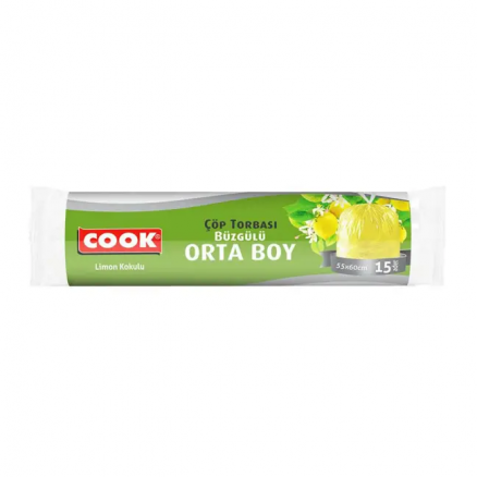 COOK ÇÖP TORBASI BÜZGÜLÜ ORTA LİMON
