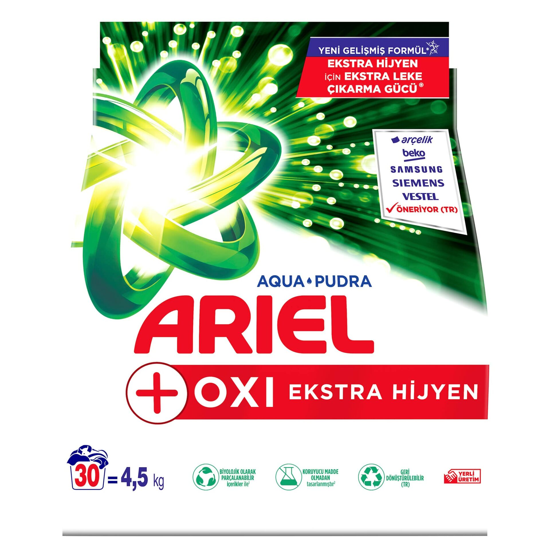 ARIEL TOZ 4,5 KG OXI EKSTRA HIJYEN