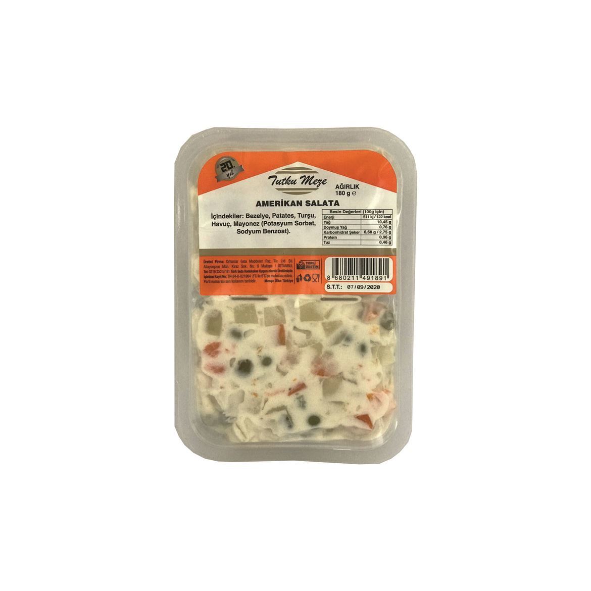 TUTKU MEZE AMERİKAN SALATA 180 GR