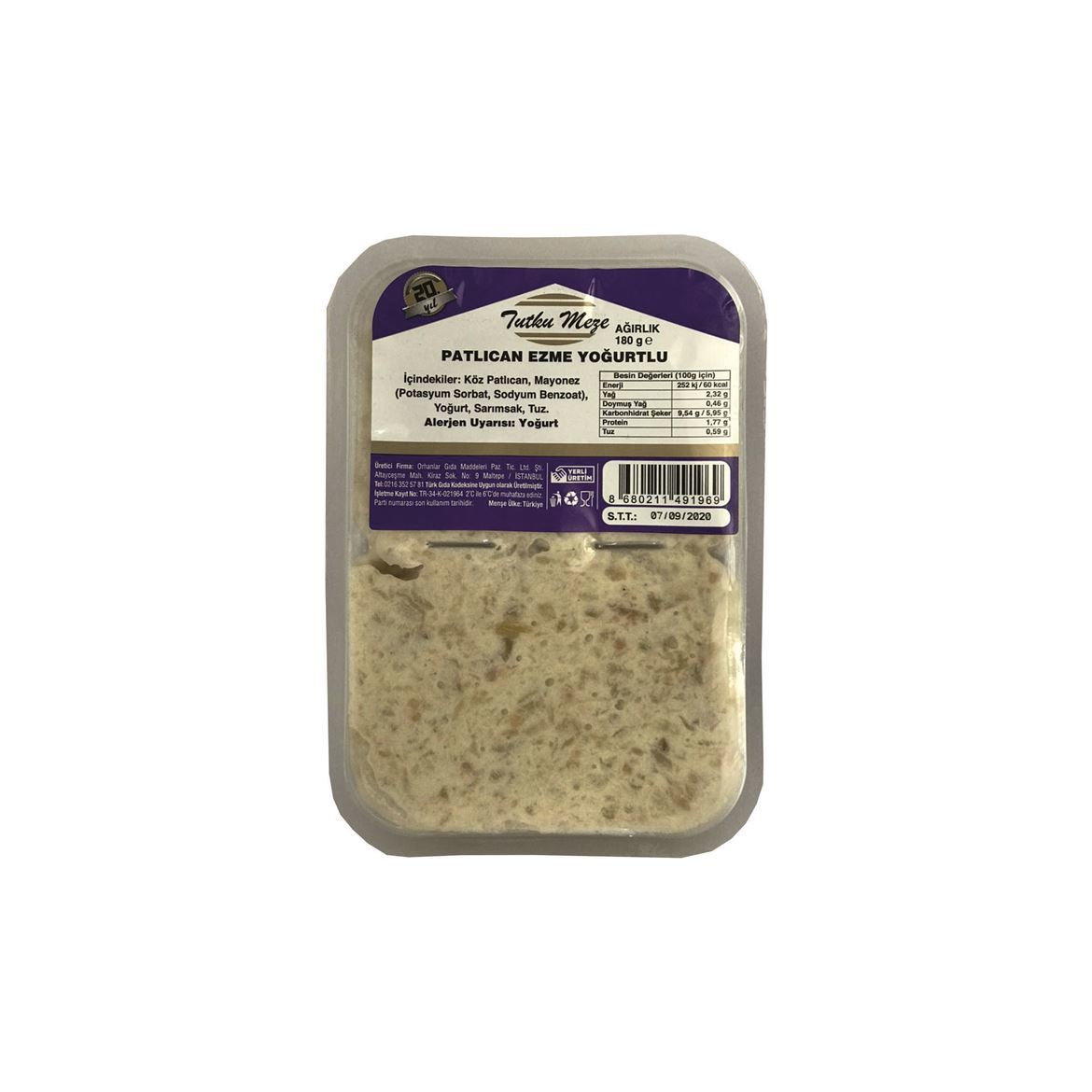 TUTKU MEZE PATLICAN EZME YOĞURTLU 180 GR