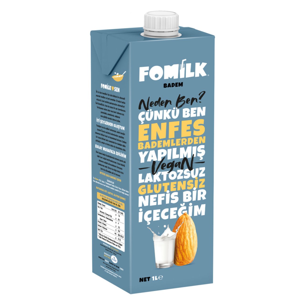 FOMILK BADEM SÜTÜ 1 LT