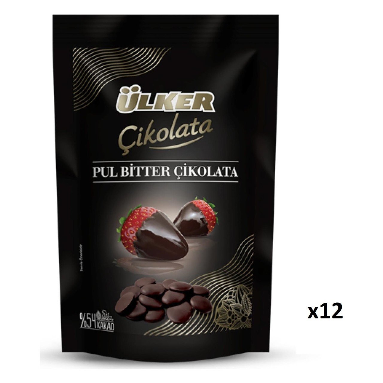 ÜLKER ÇIKOLATA PUL %54 BITTER 120 GR