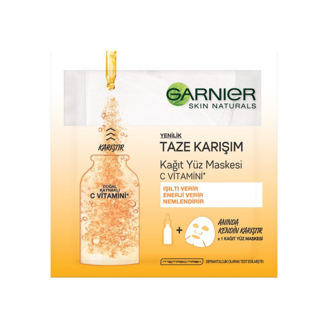 GARNIER YÜZ MASKESİ KAĞIT C VİTAMİN 33 GR