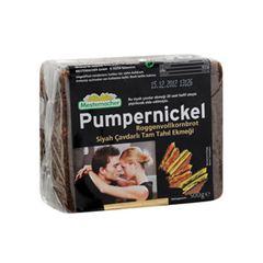 MESTEMACHER EKMEK PUMPERNICKEL SİYAH ÇAVDAR 500 GR