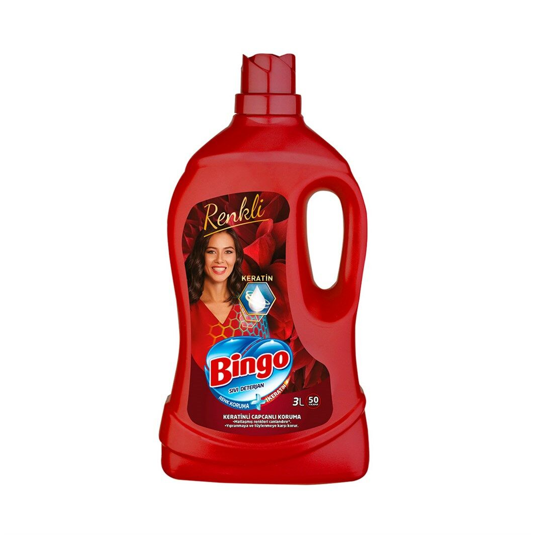 BINGO SIVI DETERJAN 3 LT RENKLI