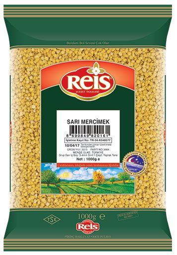 REIS MERCIMEK SARI 1000 GR