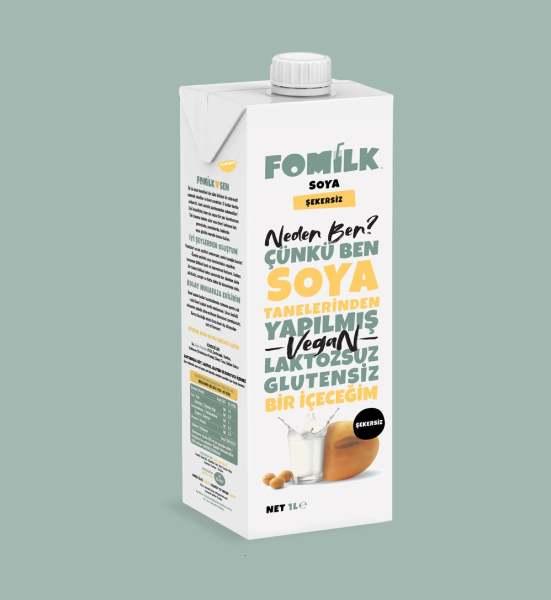 FOMILK SOYA SÜTÜ SEKERSIZ 1 LT
