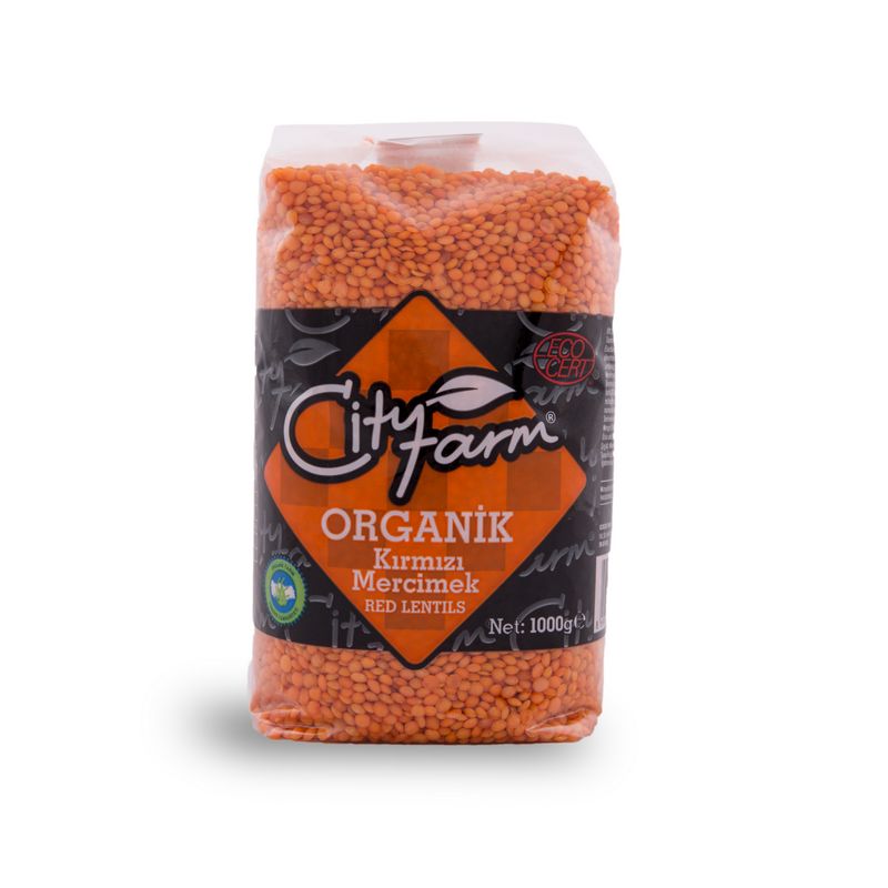 CITY FARM ORGANIK KIRMIZI MERCIMEK 1000 GR