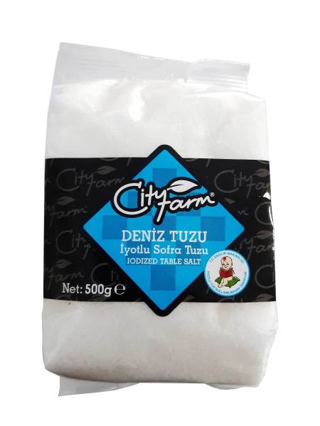 CİTY FARM SOFRALIK İYOTLU DENIZ TUZU 500 GR