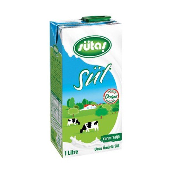 SÜTAŞ SÜT YARIM YAĞLI 1 LT