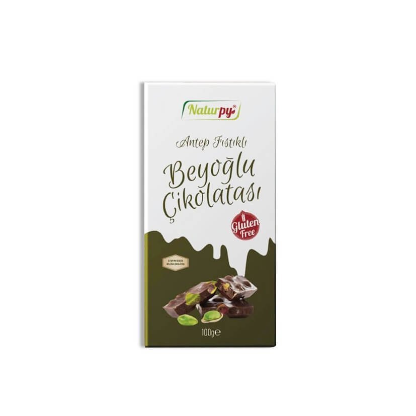 NATURPY GLUTENSIZ ÇIKOLATA FISTIKLI 100 GR