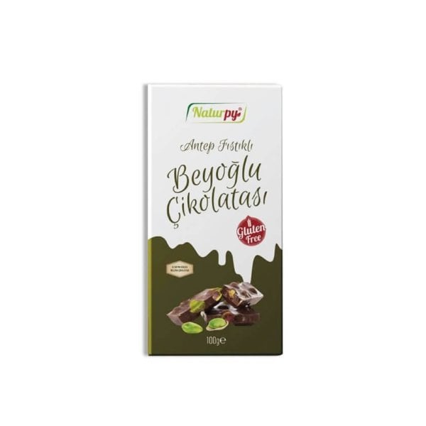 NATURPY GLUTENSIZ ÇIKOLATA FISTIKLI 100 GR