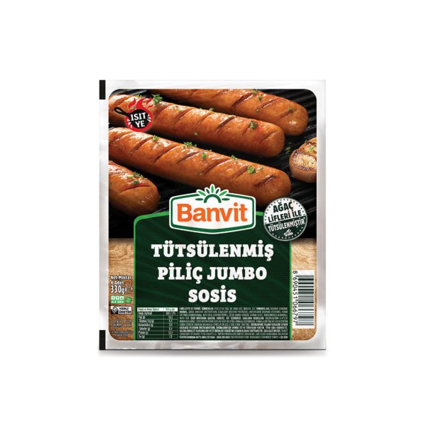 BANVİT PİLİÇ SOSİS JUMBO 330 GR