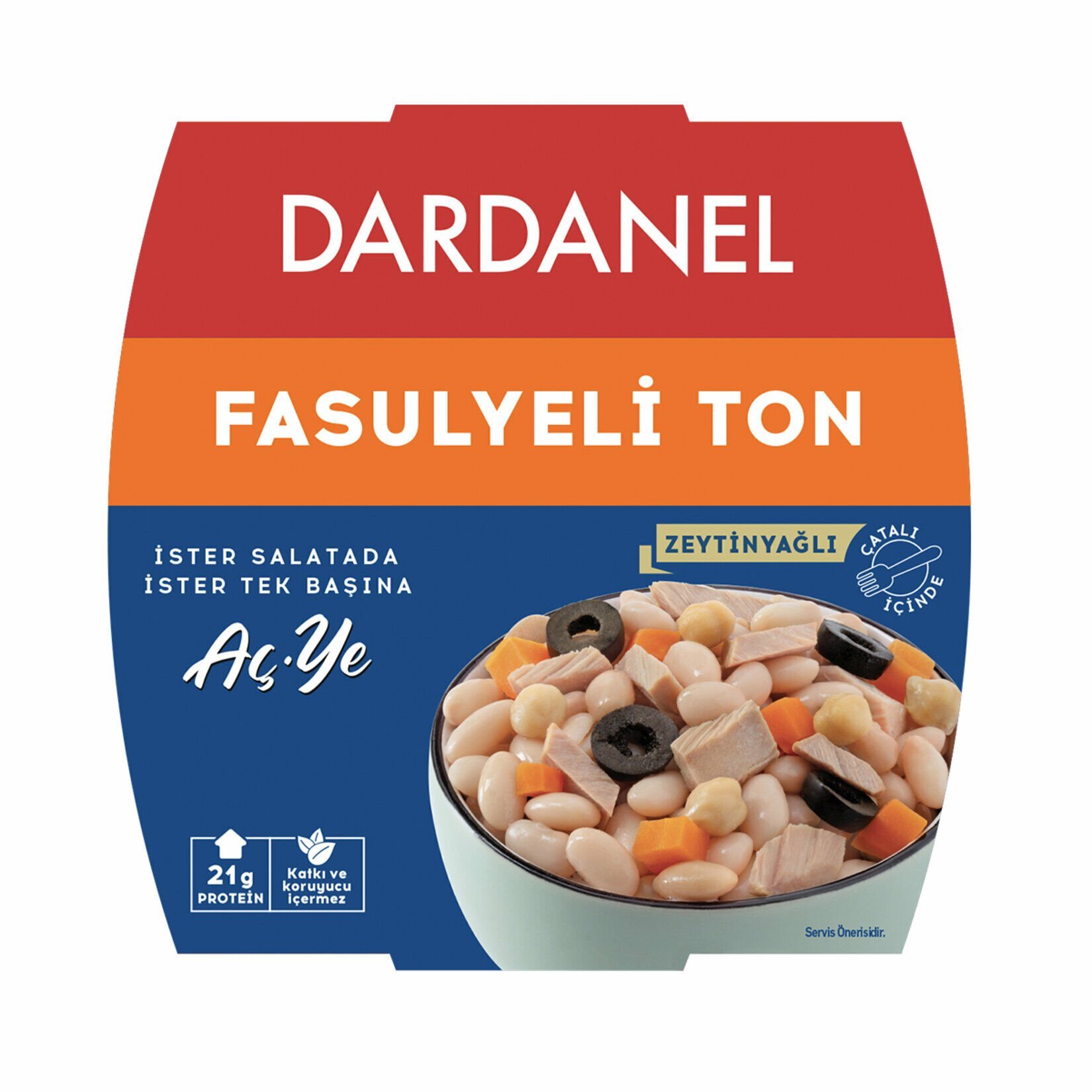 DARDANEL TON HAZIR YEMEK KURU FASULYE 160 GR