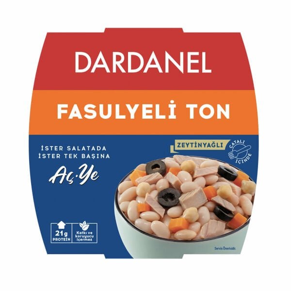 DARDANEL TON HAZIR YEMEK KURU FASULYE 160 GR