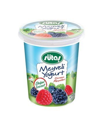 SÜTAS MEYVELI YOGURT ORMAN MEYVELI 500 GR