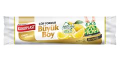 KOROZO ÇÖP TORBASI BÜZGÜLÜ LIMON BÜYÜK