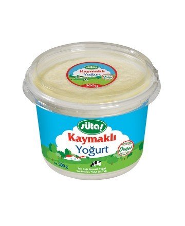 SÜTAŞ YOĞURT KAYMAKLI 500 GR