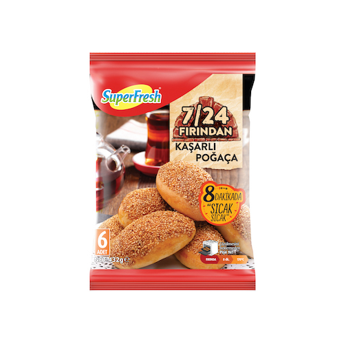 SUPERFRESH POGAÇA KASARLI  6 LI 432G