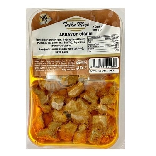 TUTKU MEZE ARNAVUT CİĞERİ 150GR