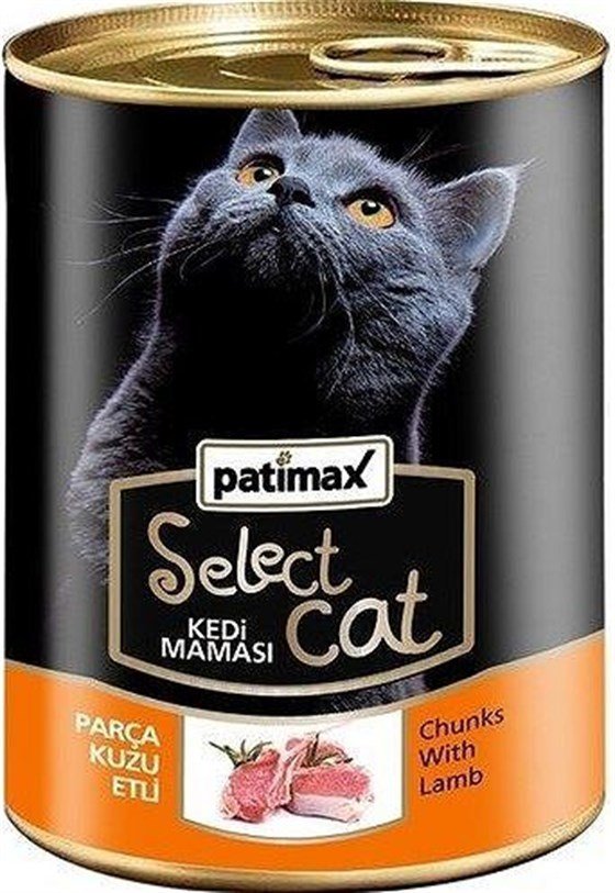 PATIMAX KEDI MAMA KONSERVE KUZU ETLI 400 GR