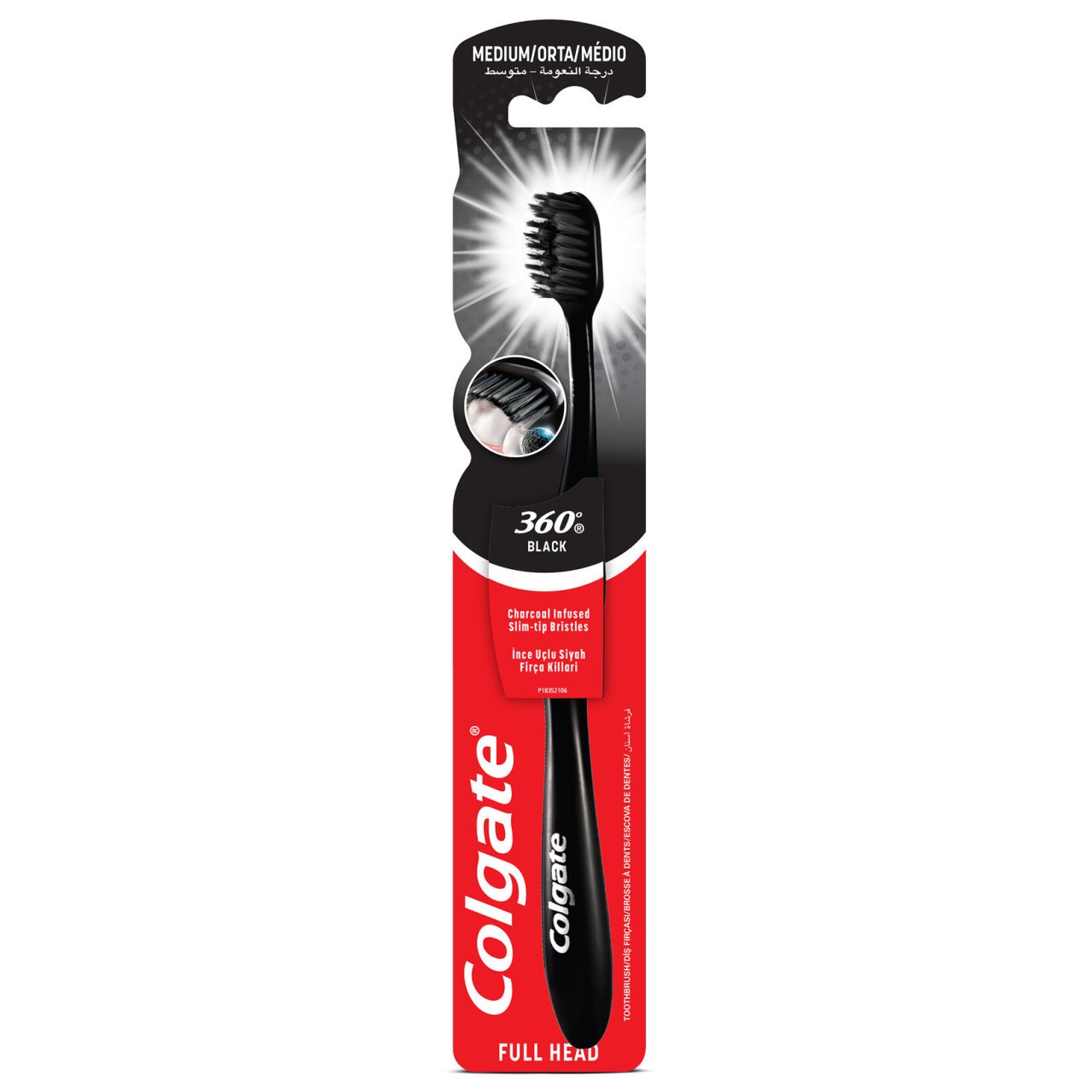 COLGATE D.F 360 CHARCOAL SIYAH ORTA