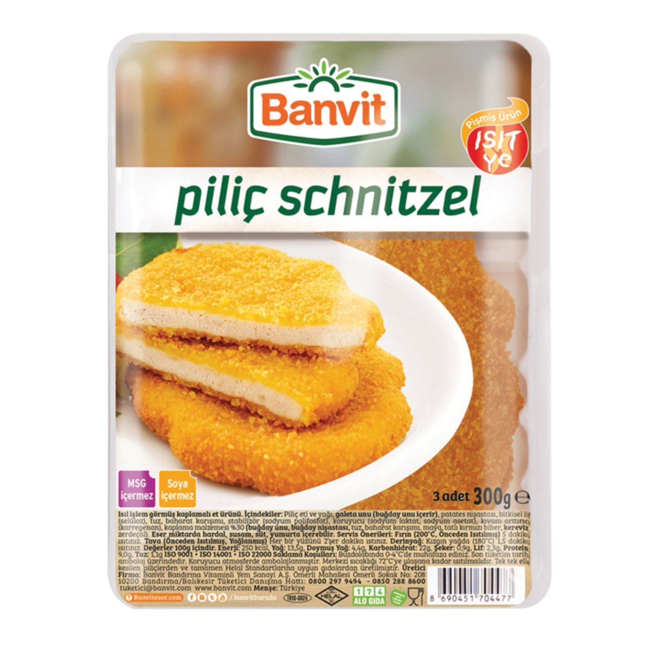 BANVİT PİLİÇ SCHNITZEL 300 GR